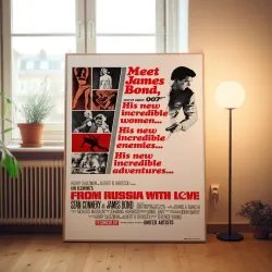 From Russia With Love 1960's Movie Poster - Fine Art Decor