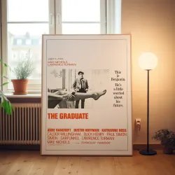 The Graduate 1960's Movie Poster - Fine Art for Home Decor.