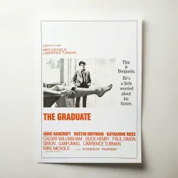 The Graduate 1960's Movie Poster - Fine Art for Home Decor.