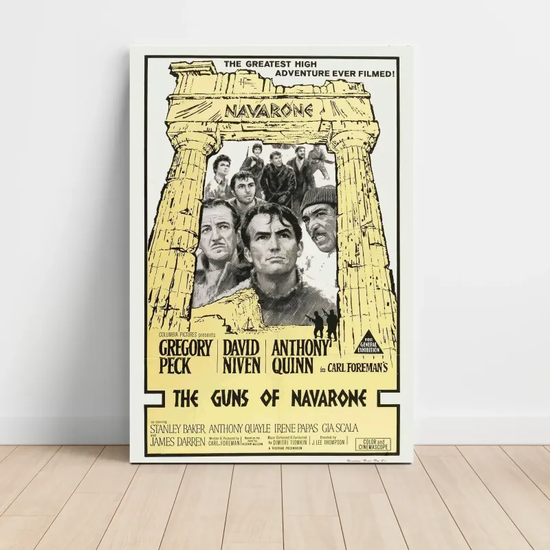 The Guns of Navarone (1961) Fine Art Movie Poster