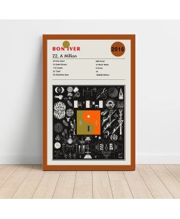 Bon Iver - 22 a Million Fine Art Album Poster for Fans