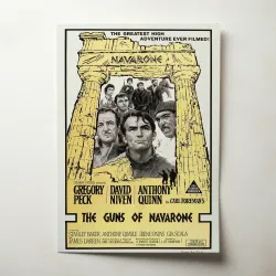 The Guns of Navarone (1961) Fine Art Movie Poster