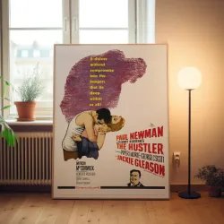 The Hustler 1960's Movie Poster | Fine Art for Home Decor