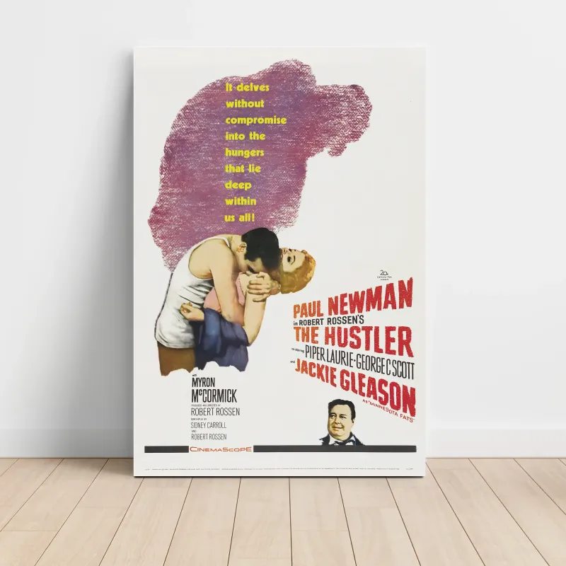 The Hustler 1960's Movie Poster | Fine Art for Home Decor The Hustler 1960's Movie Poster | Fine Art for Home Decor