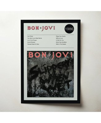 Bon Jovi – Slippery When Wet Fine Art Album Poster