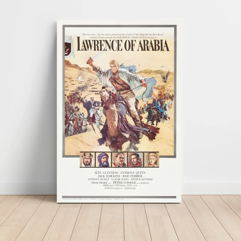 Lawrence of Arabia Fine Art 1960's Movie Poster Lawrence of Arabia Fine Art 1960's Movie Poster