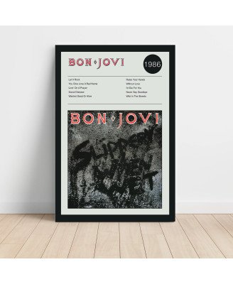 Bon Jovi – Slippery When Wet Fine Art Album Poster