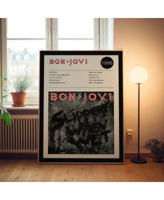 Bon Jovi – Slippery When Wet Fine Art Album Poster