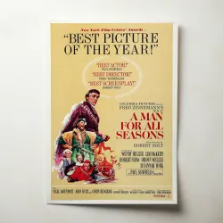 A Man For All Seasons Fine Art 1960's Movie Poster