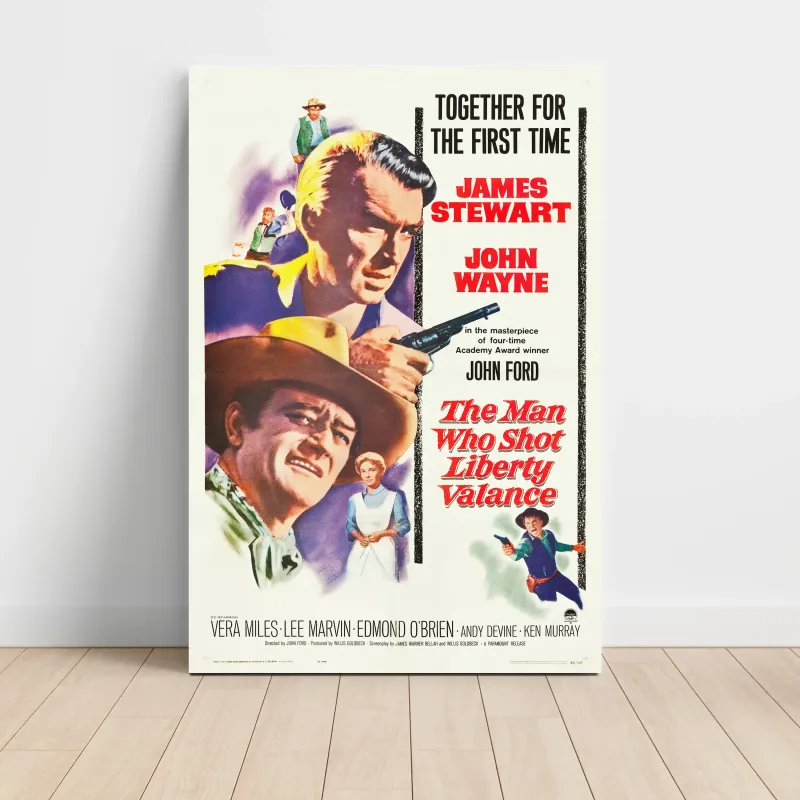 The Man Who Shot Liberty Valance (1962) Fine Art Movie Poster