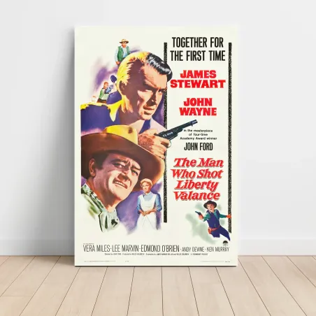The Man Who Shot Liberty Valance (1962) Fine Art Movie Poster