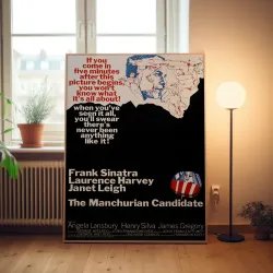 The Manchurian Candidate Fine Art 1960's Movie Poster