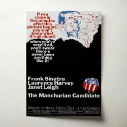 The Manchurian Candidate Fine Art 1960's Movie Poster