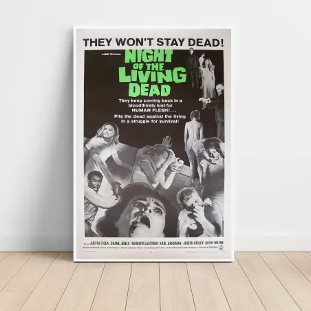 Night of the Living Dead Fine Art 1960's Movie Poster