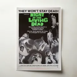 Night of the Living Dead Fine Art 1960's Movie Poster