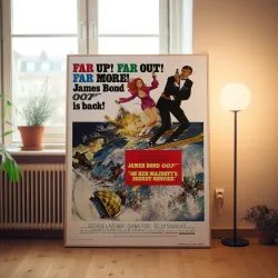 On Her Majesty's Secret Service Fine Art 1960's Movie Poster