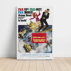On Her Majesty's Secret Service Fine Art 1960's Movie Poster