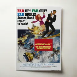 On Her Majesty's Secret Service Fine Art 1960's Movie Poster