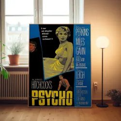 Psycho Fine Art 1960's Movie Poster Wall Art