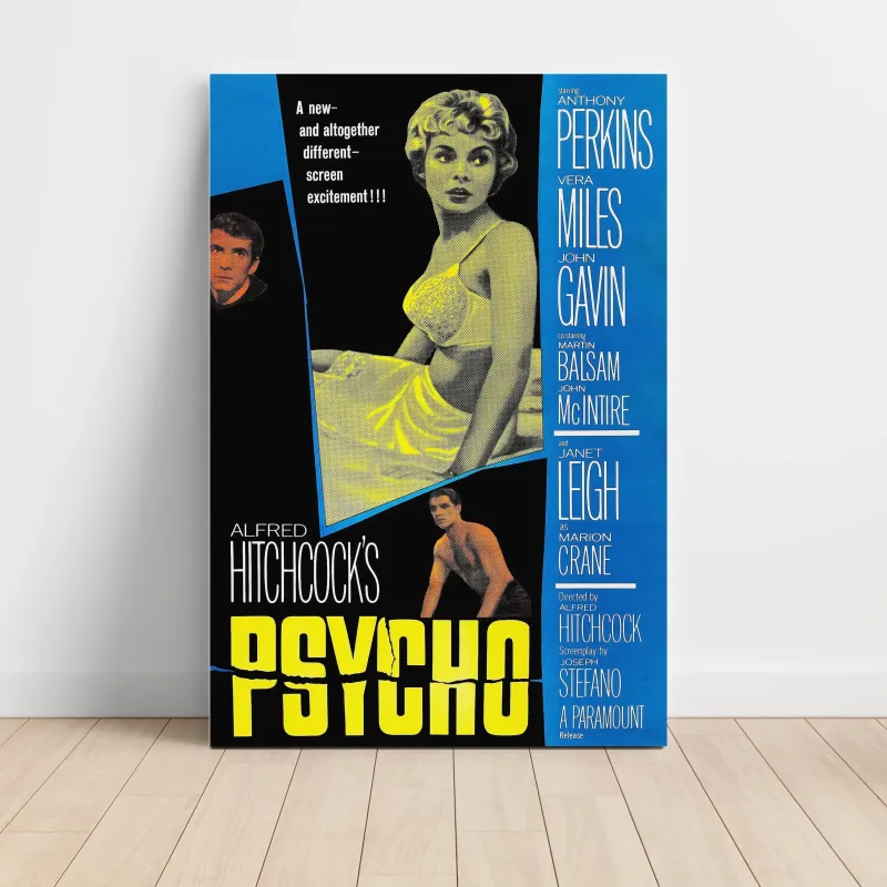 Psycho Fine Art 1960's Movie Poster Wall Art