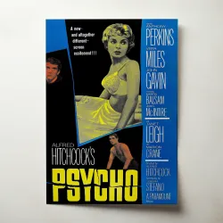 Psycho Fine Art 1960's Movie Poster Wall Art