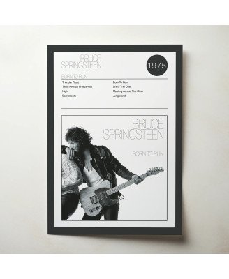 Bruce Springsteen – Born To Run Fine Art Album Poster