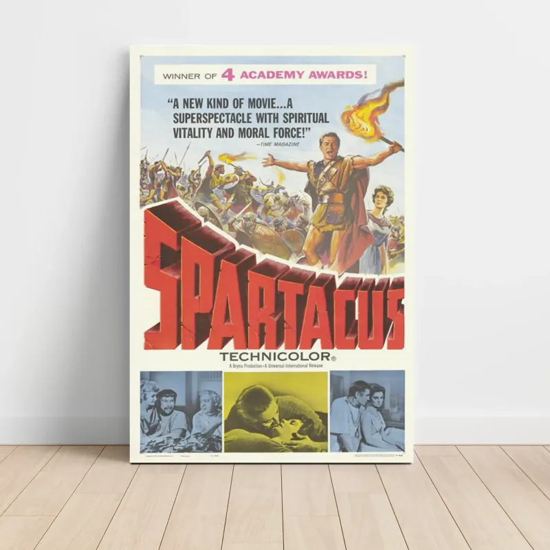 Spartacus Fine Art 1960's Movie Poster Wall Art