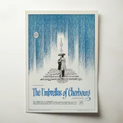 The Umbrellas of Cherbourg (1964) Fine Art Movie Poster