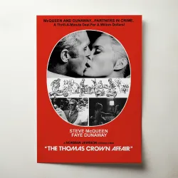 The Thomas Crown Affair Fine Art 1960's Movie Poster