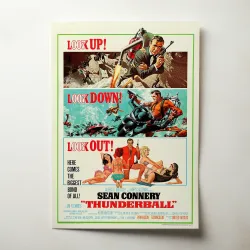 Thunderball Fine Art 1960's Movie Poster Wall Art