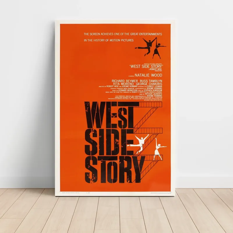 West Side Story Fine Art 1960's Movie Poster West Side Story Fine Art 1960's Movie Poster