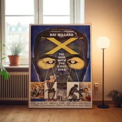 X The Man With the XRay Eyes Fine Art 1960's Movie Poster