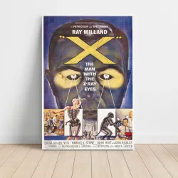 X The Man With the XRay Eyes Fine Art 1960's Movie Poster