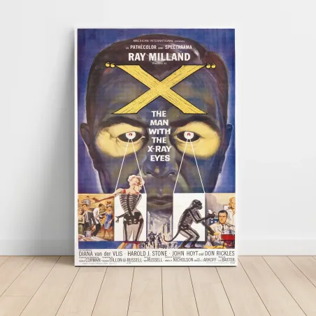 X The Man With the XRay Eyes Fine Art 1960's Movie Poster