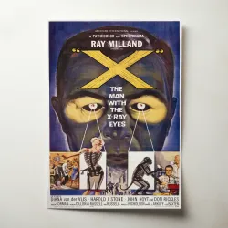 X The Man With the XRay Eyes Fine Art 1960's Movie Poster