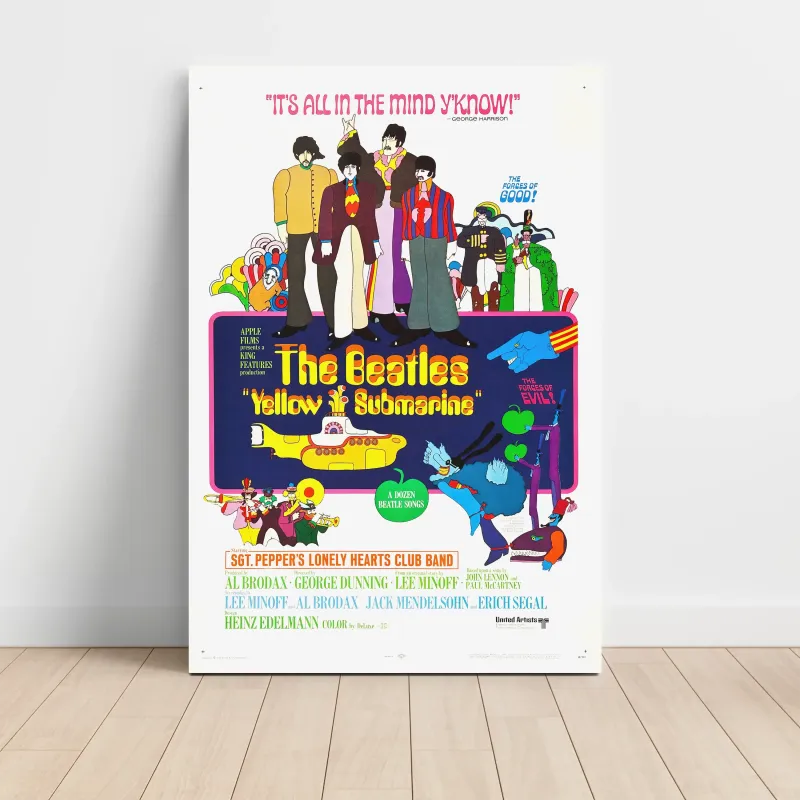 Yellow Submarine (1968) Fine Art Movie Poster