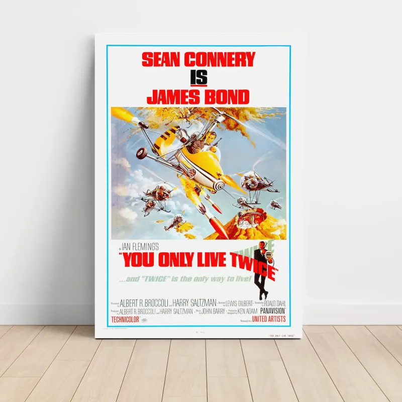 You Only Live Twice Fine Art 1960's Movie Poster You Only Live Twice Fine Art 1960's Movie Poster