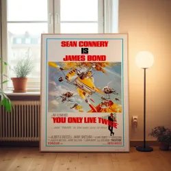 You Only Live Twice Fine Art 1960's Movie Poster