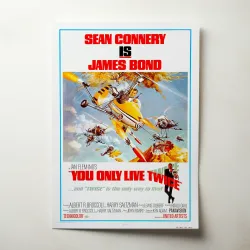 You Only Live Twice Fine Art 1960's Movie Poster