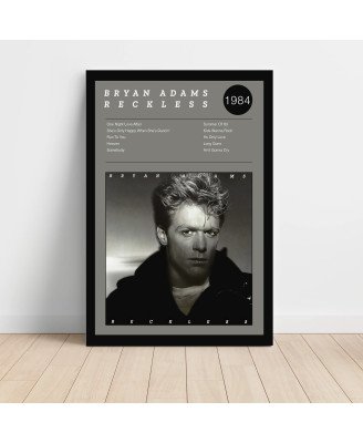Bryan Adams - Reckless Fine Art Album Poster