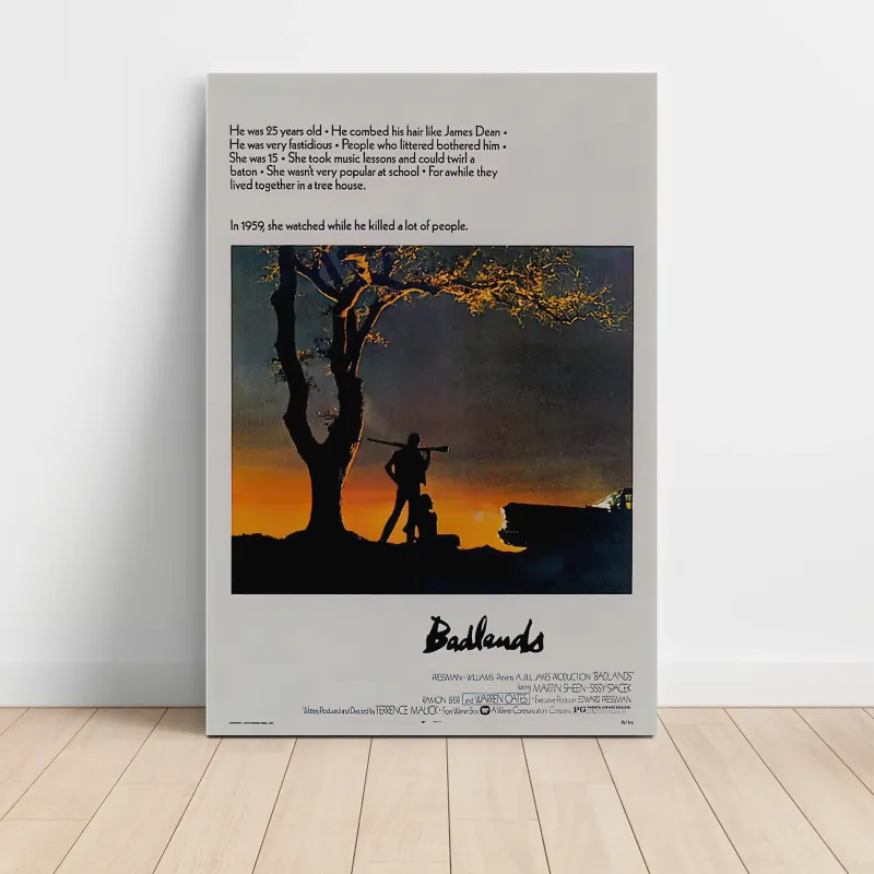 Badlands (1973) Fine Art Movie Poster