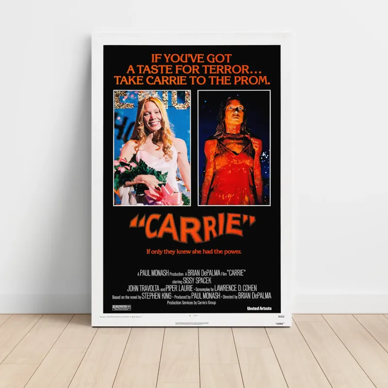 Carrie Fine Art 1970's Movie Poster Wall Art