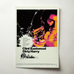 Dirty Harry Fine Art 1970's Movie Poster Wall Art