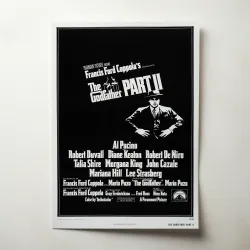 The Godfather Part 2 Fine Art 1970's Movie Poster