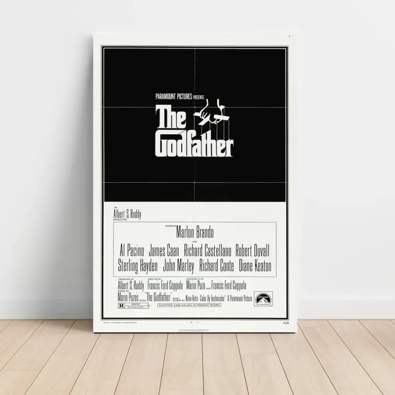 The Godfather (1972) Fine Art Movie Poster