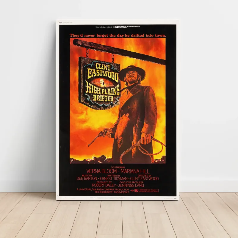 High Plains Drifter Fine Art 1970's Movie Poster High Plains Drifter Fine Art 1970's Movie Poster