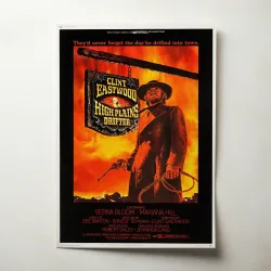 High Plains Drifter Fine Art 1970's Movie Poster