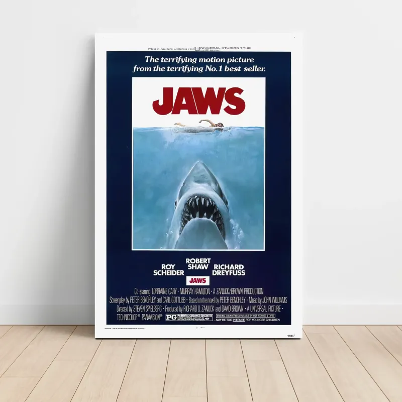 Jaws Fine Art 1970's Movie Poster Wall Art Jaws Fine Art 1970's Movie Poster Wall Art