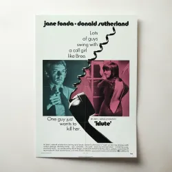 Klute Fine Art 1970's Movie Poster Wall Art