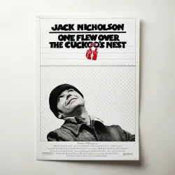 One Flew Over the Cuckoos Nest Fine Art 1970's Movie Poster